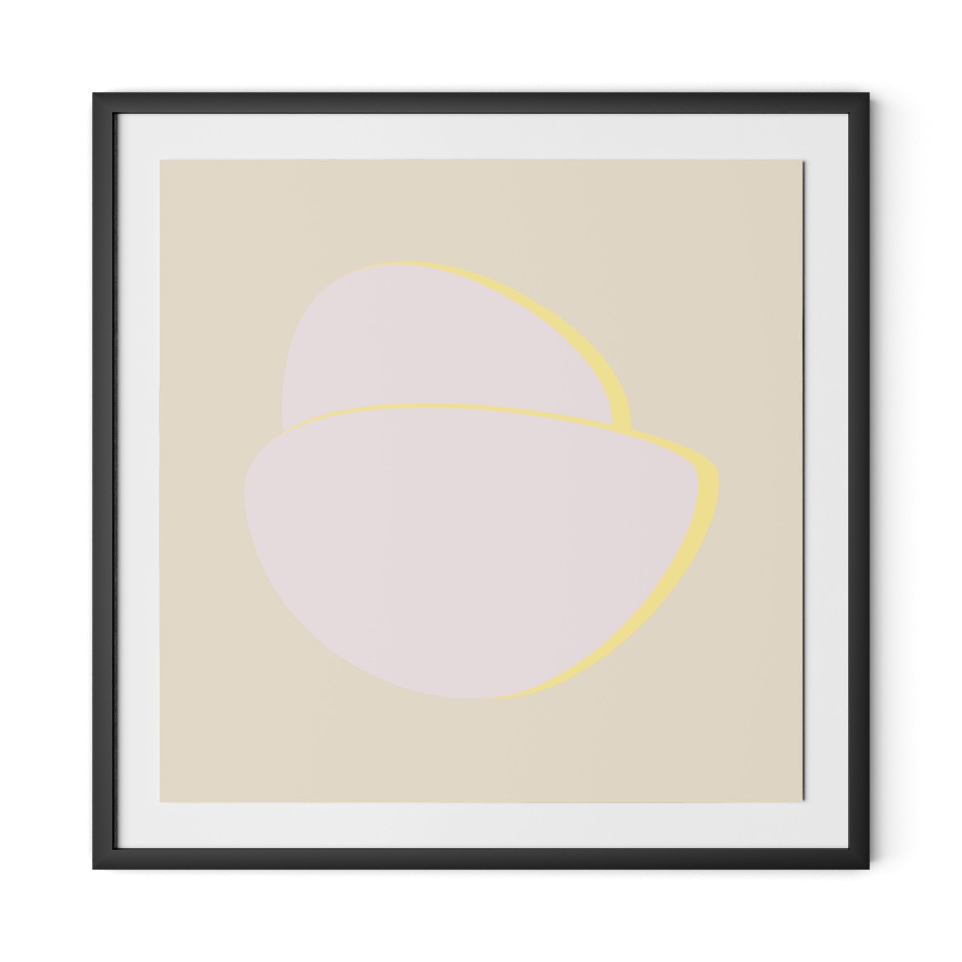 Stones C - Recolor 2 Framed Paper / 32 x 32 in / Black