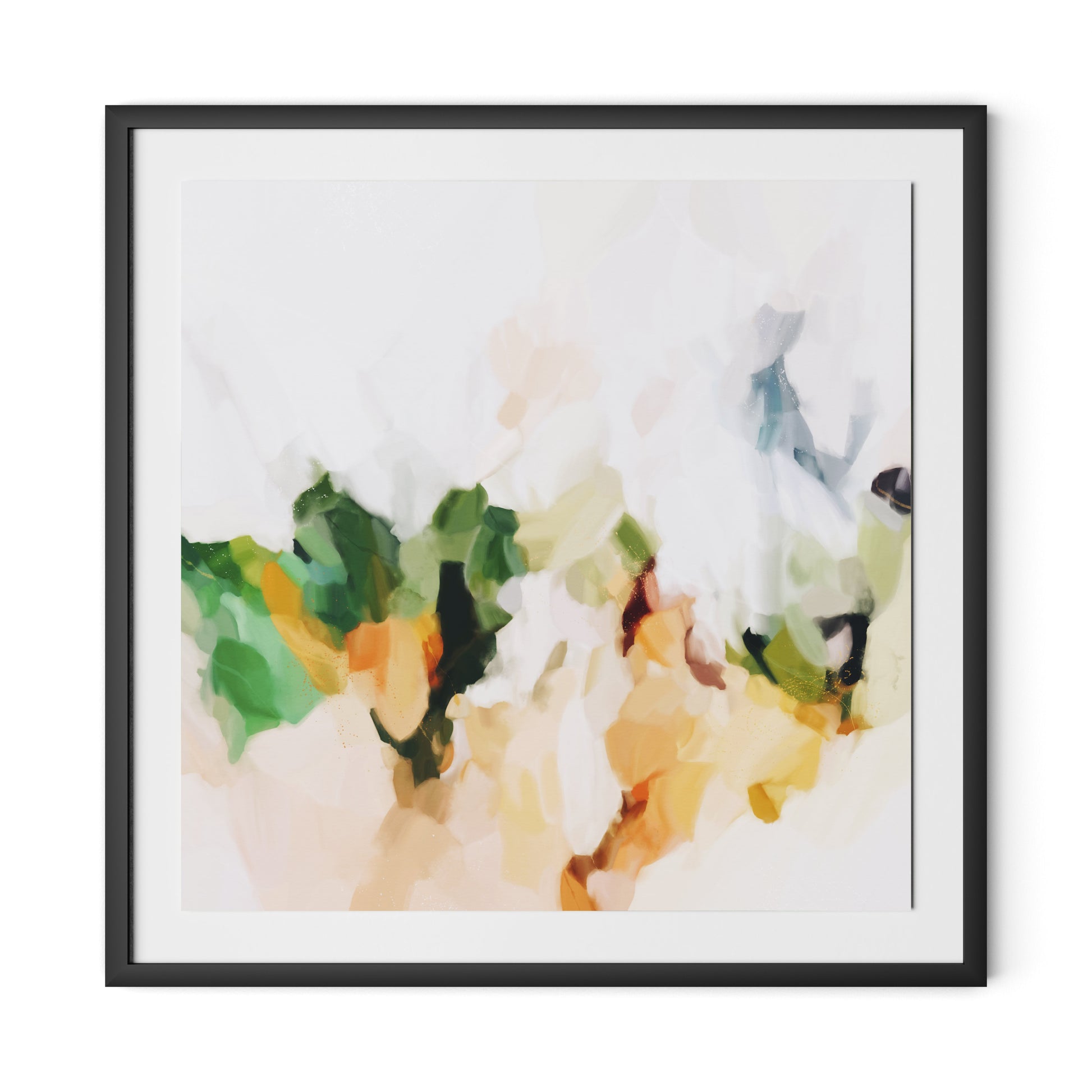 Samantha Framed Paper / 32 x 32 in / Black