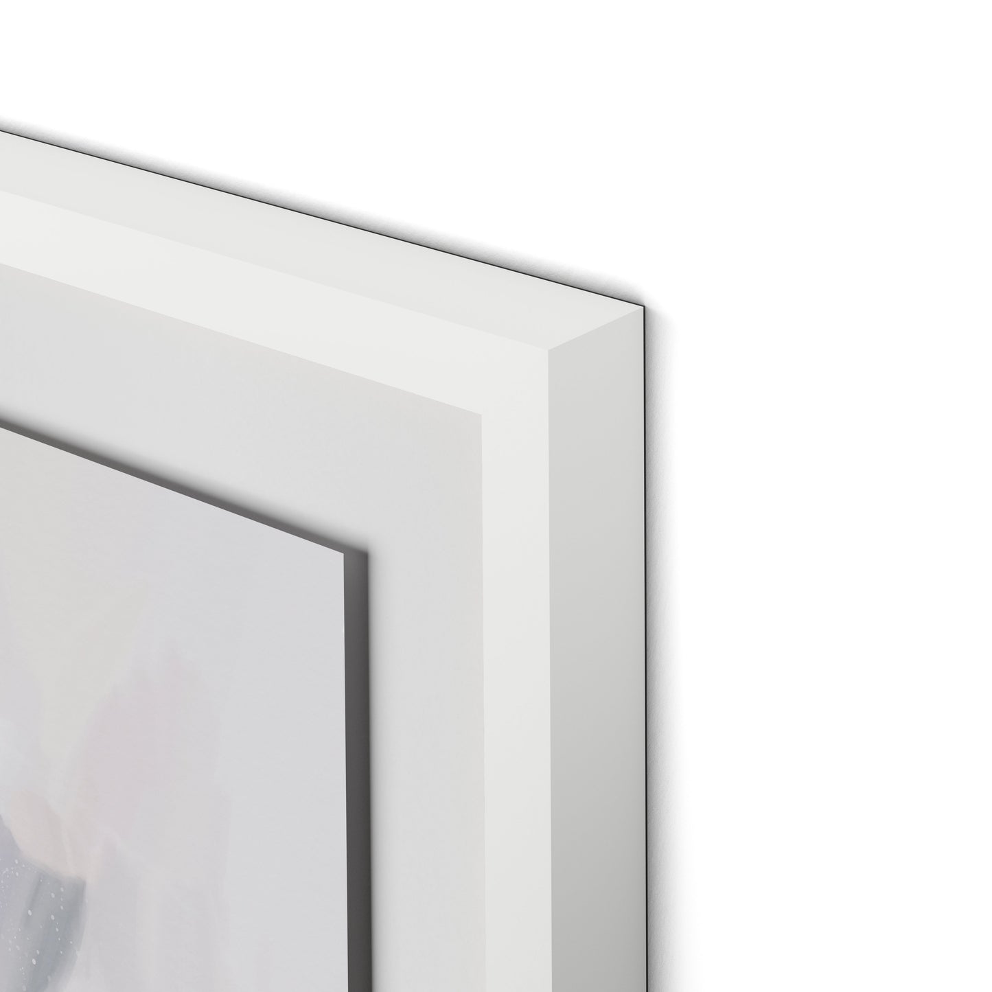 Samantha Framed Paper / 32 x 32 in / White