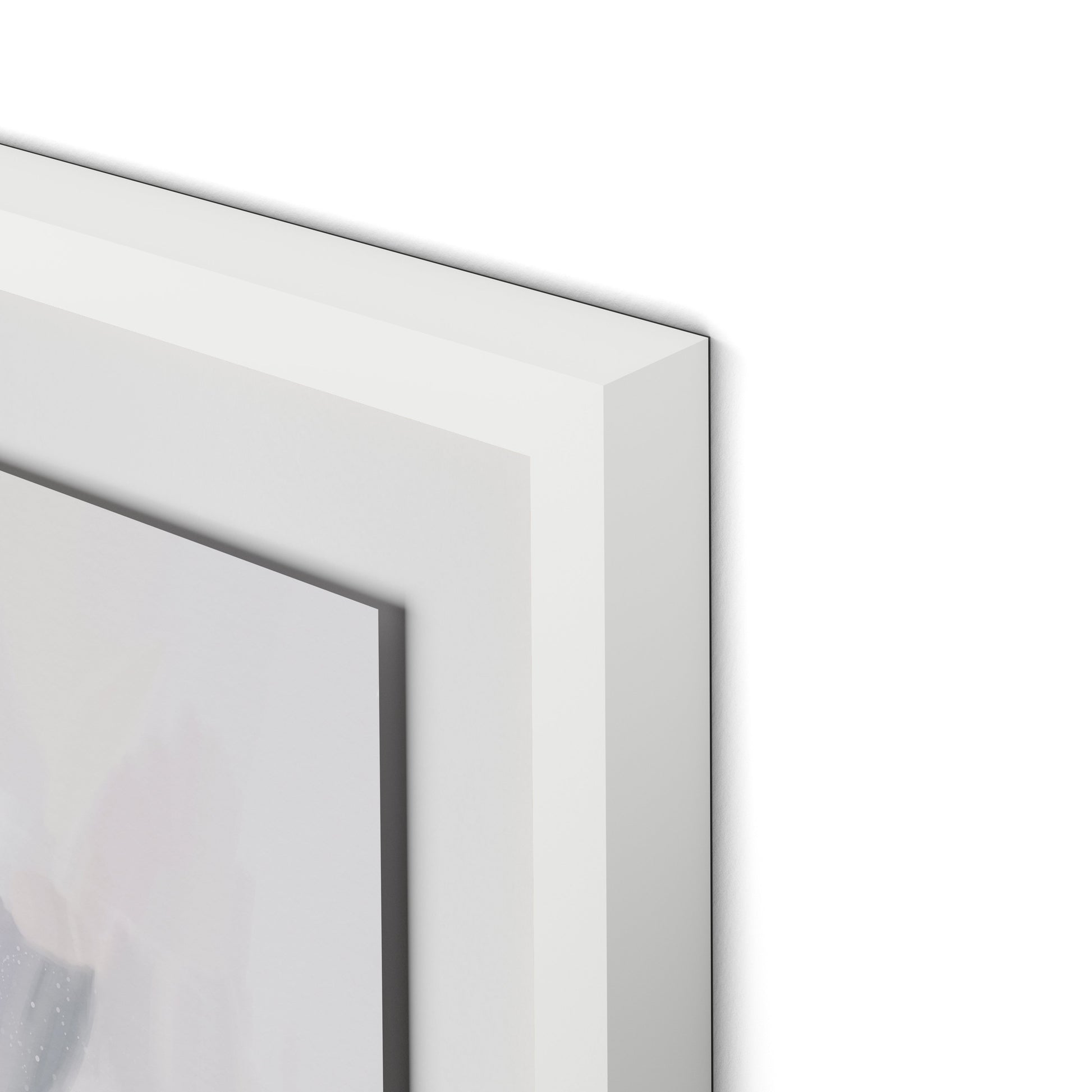 Samantha Framed Paper / 32 x 32 in / White