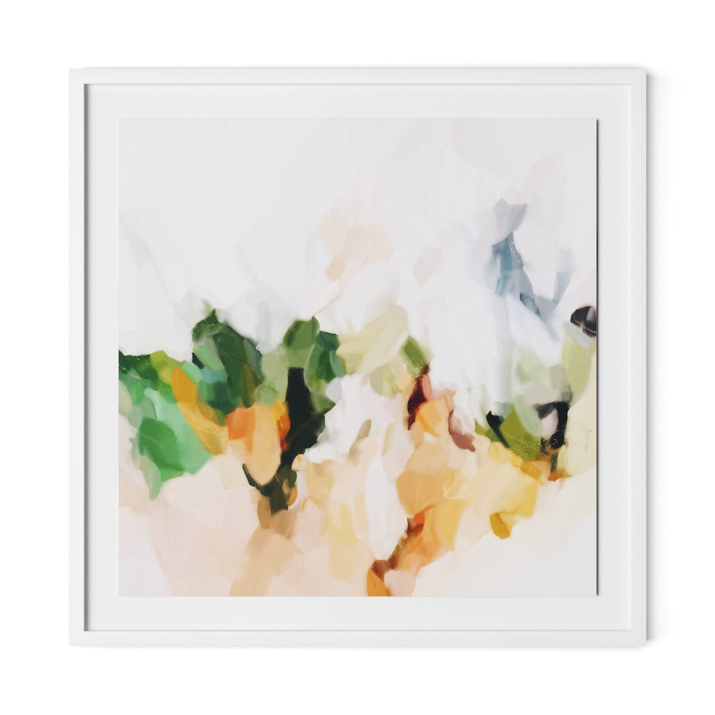 Samantha Framed Paper / 32 x 32 in / White