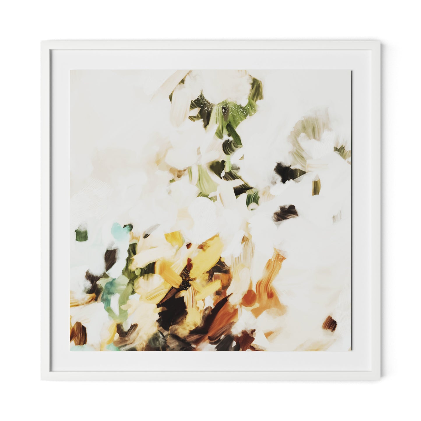 Hayden Framed Paper / 32 x 32 in / White