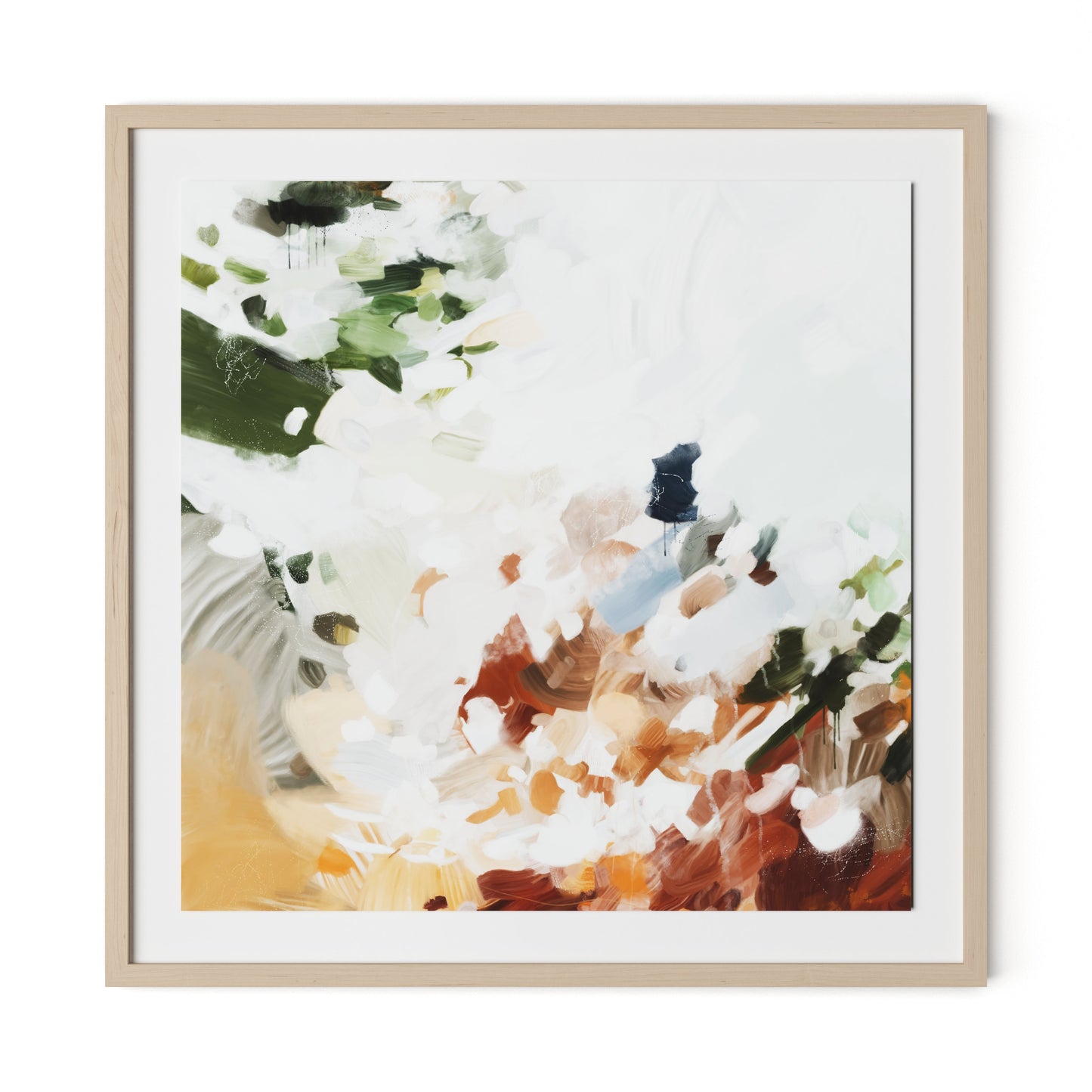 Avis Framed Paper / 32 x 32 in / Natural Maple