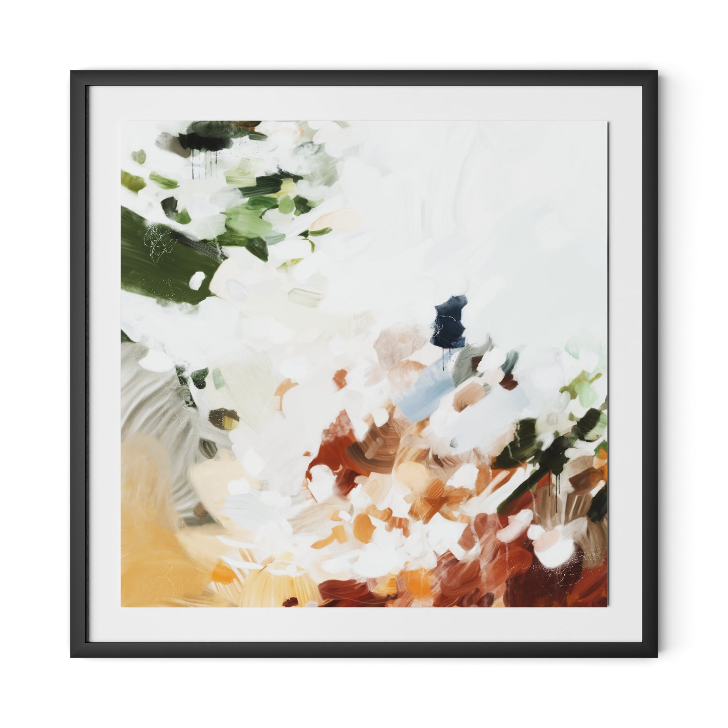 Avis Framed Paper / 32 x 32 in / Black