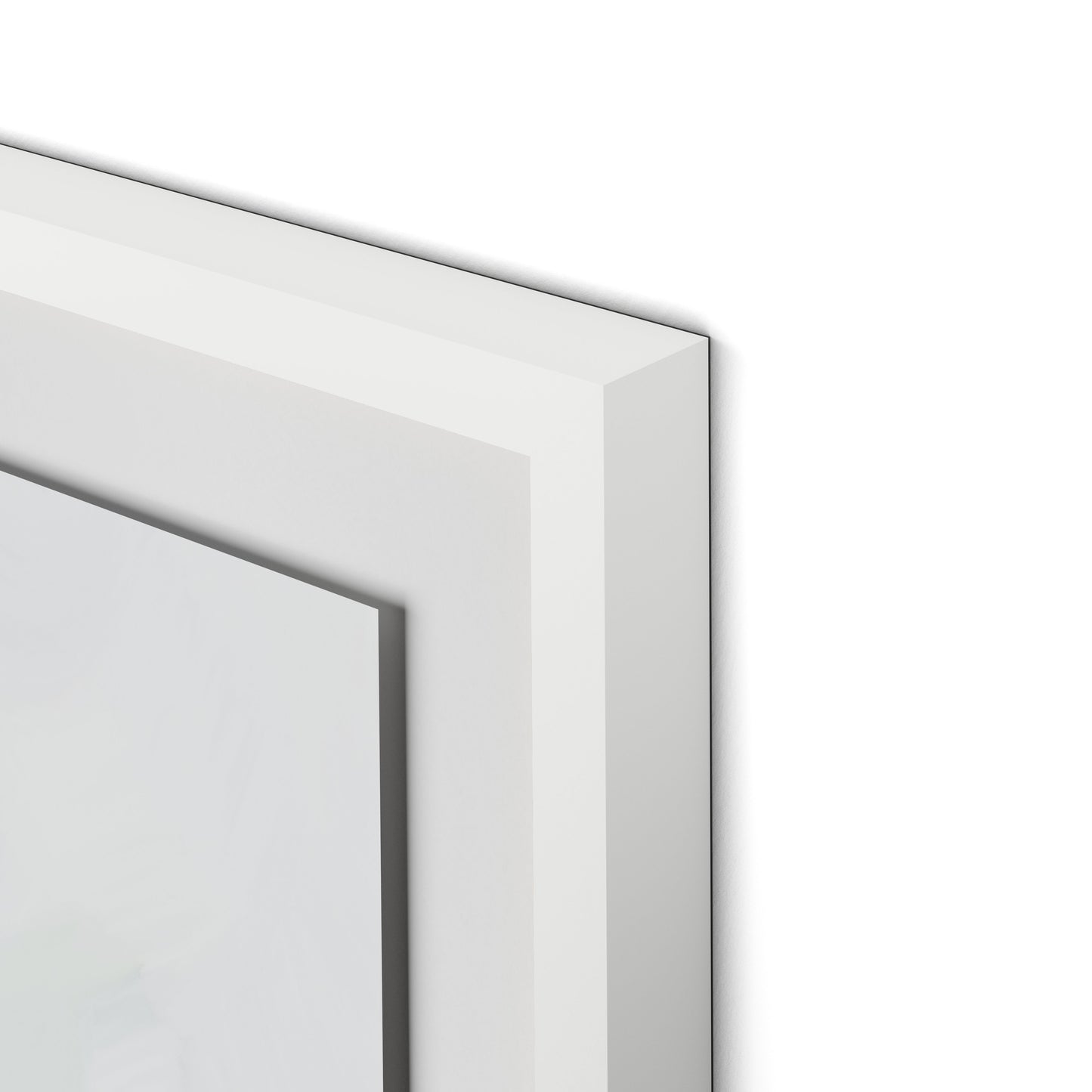 Avis Framed Paper / 32 x 32 in / White