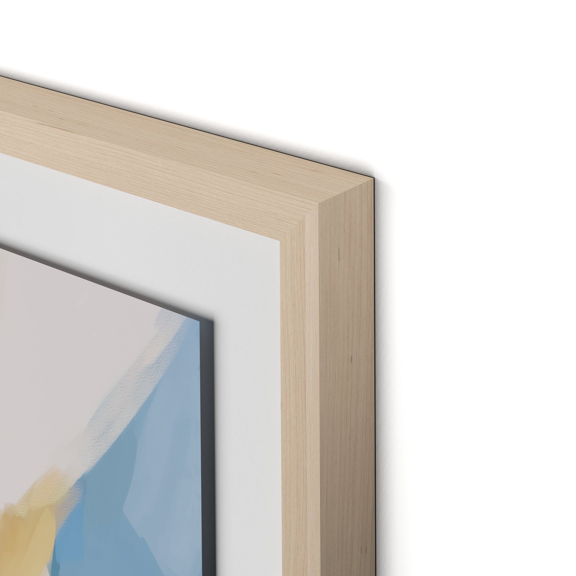 Delta Framed Paper / 32 x 32 in / Natural Maple