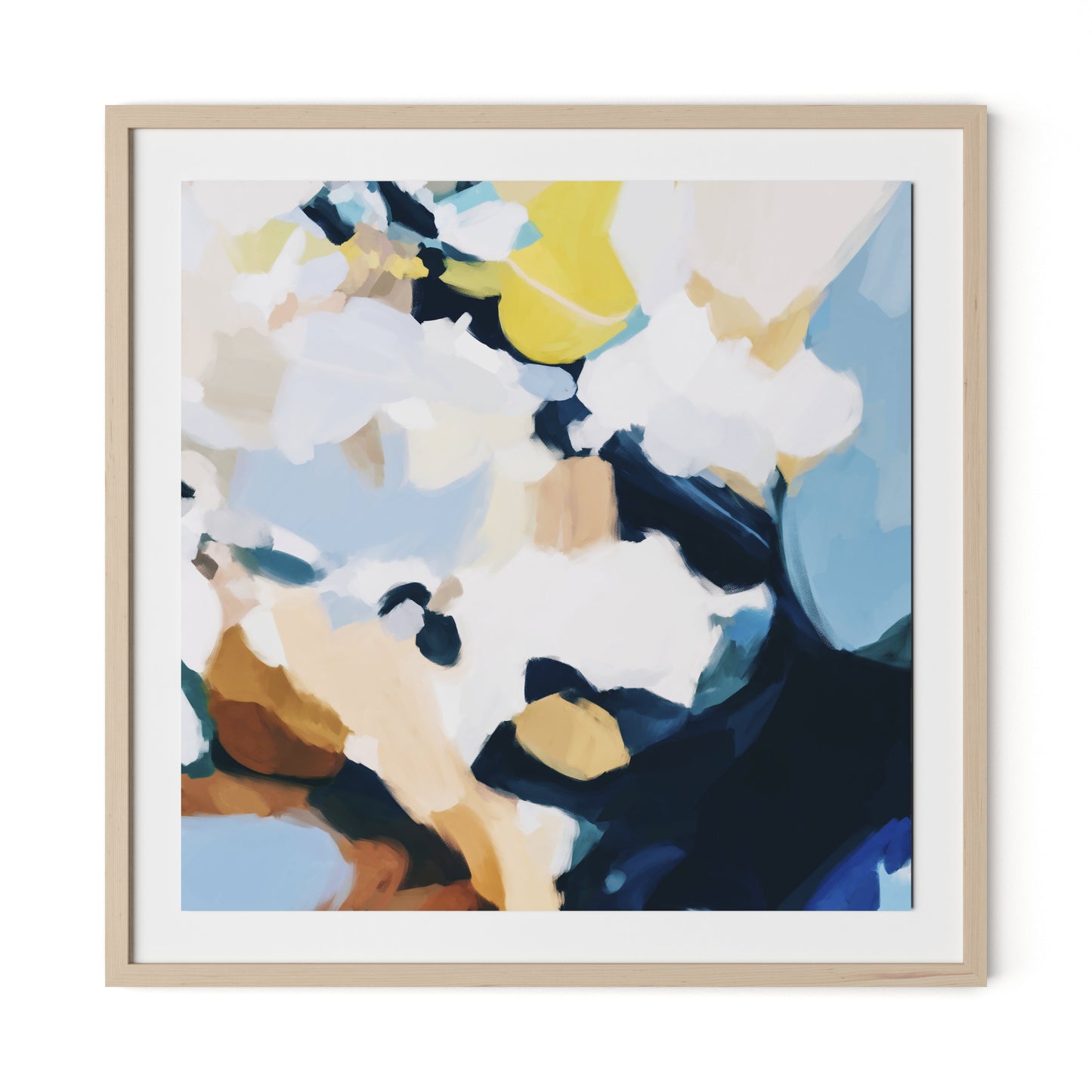 Delta Framed Paper / 32 x 32 in / Natural Maple