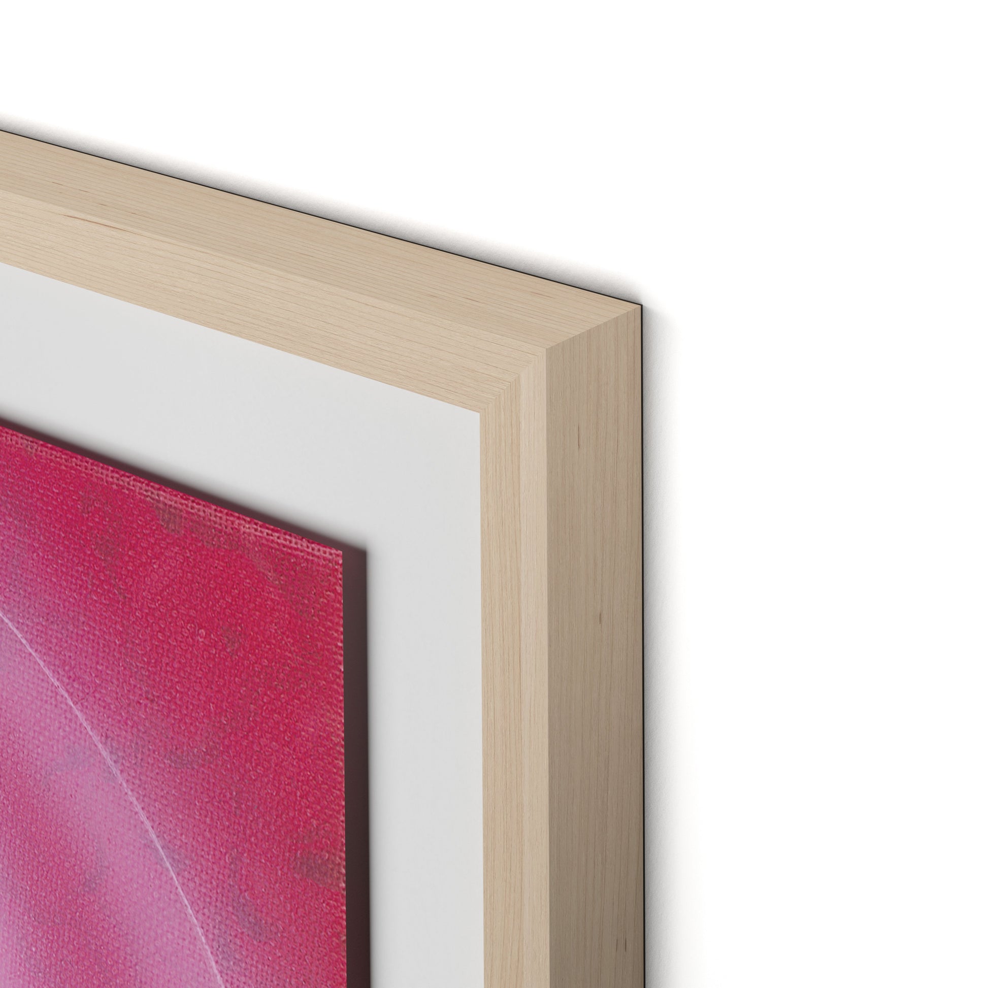 Rose II Framed Paper / 32 x 32 in / Natural Maple