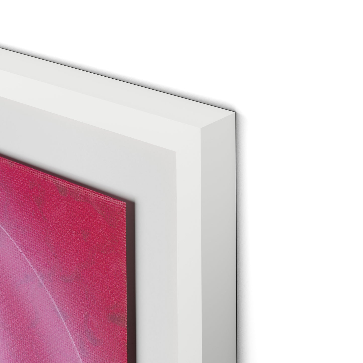 Rose II Framed Paper / 32 x 32 in / White