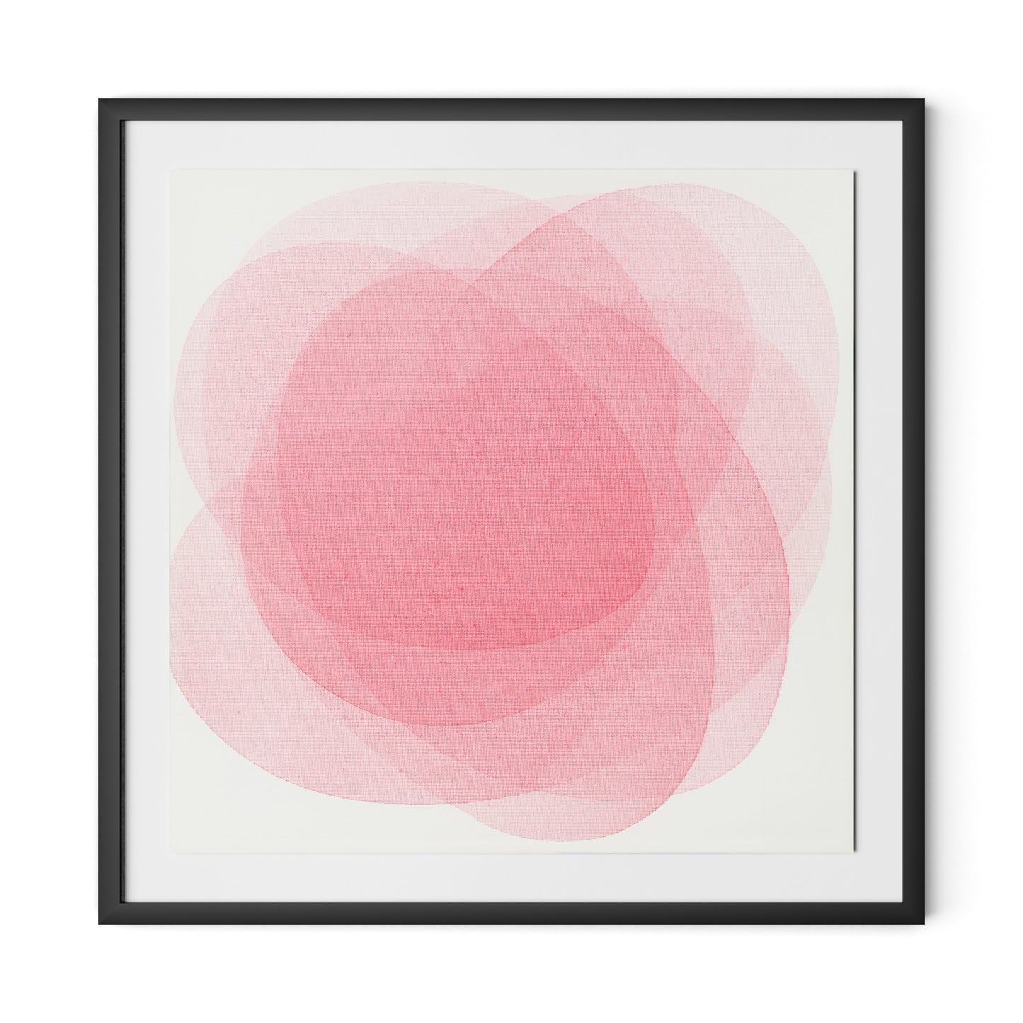 Rose I Framed Paper / 32 x 32 in / Black