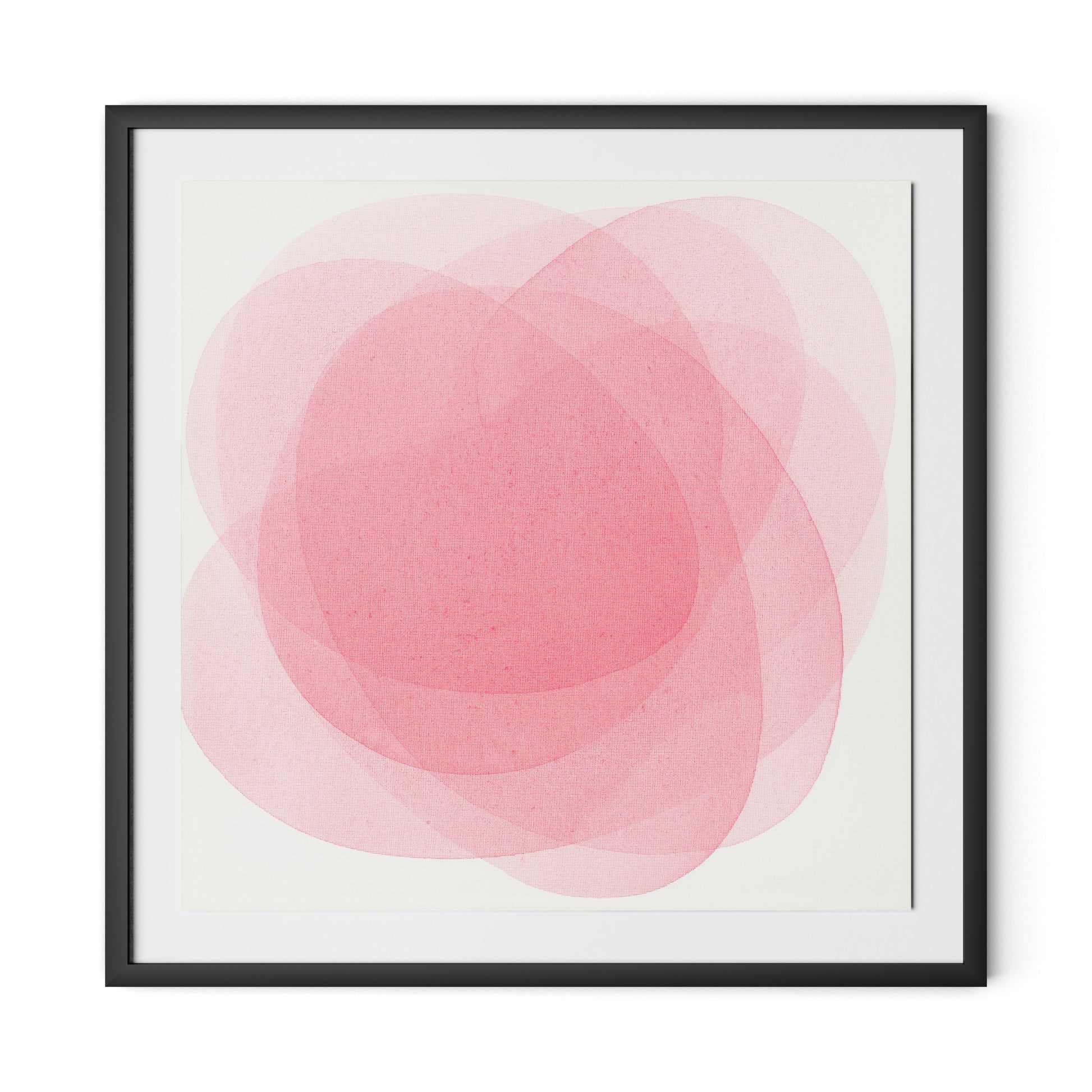 Rose I Framed Paper / 32 x 32 in / Black