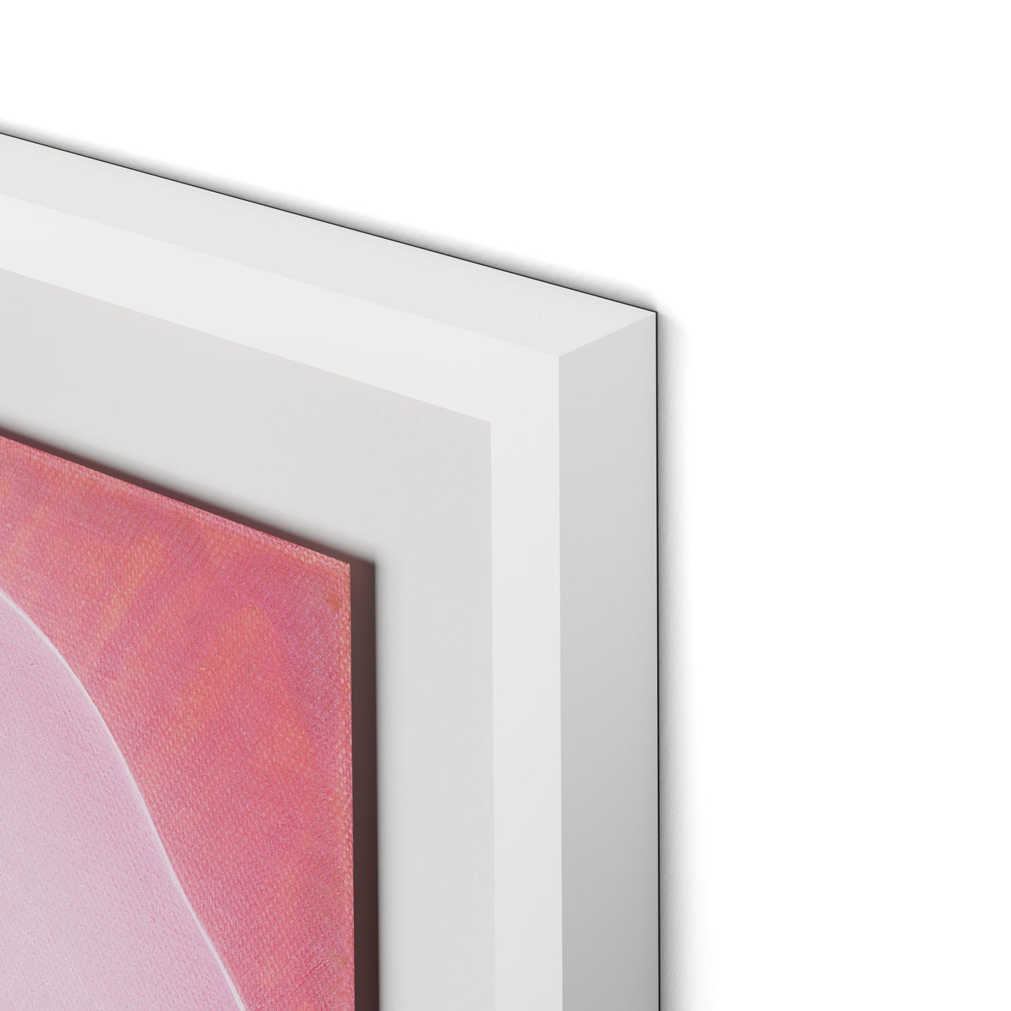 Wild Rose Framed Paper / 32 x 32 in / White