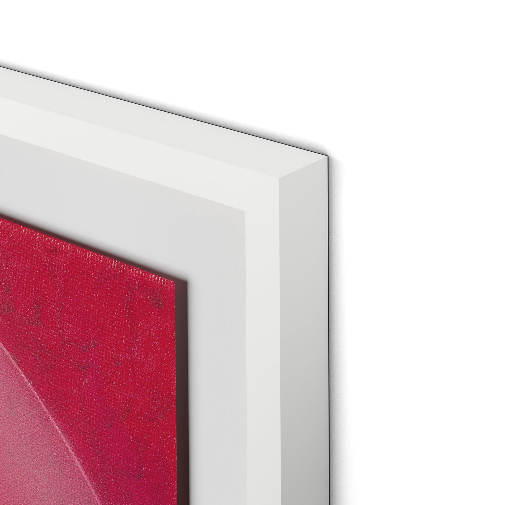 Rose III Framed Paper / 32 x 32 in / White