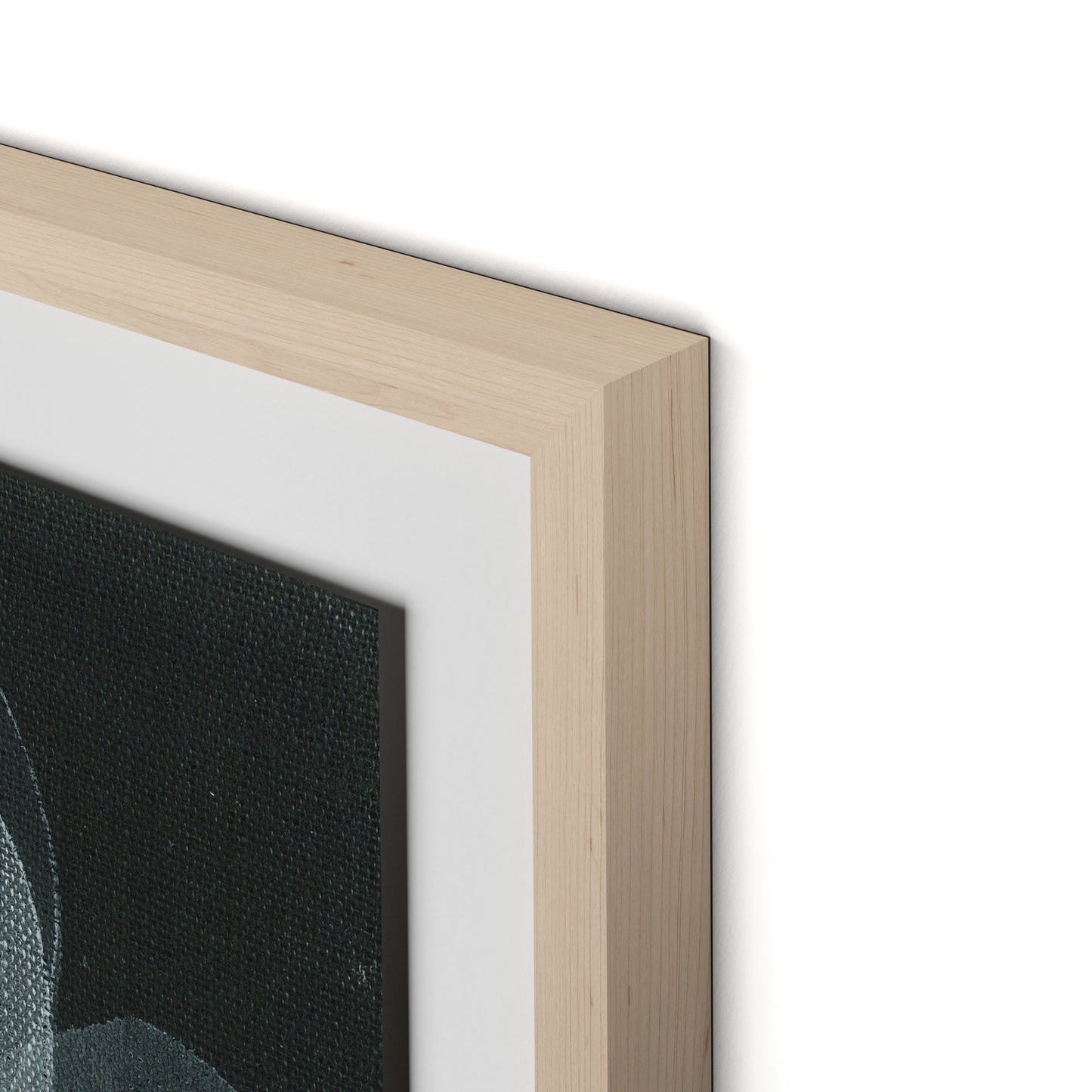 Shadows I Framed Paper / 32 x 32 in / Natural Maple