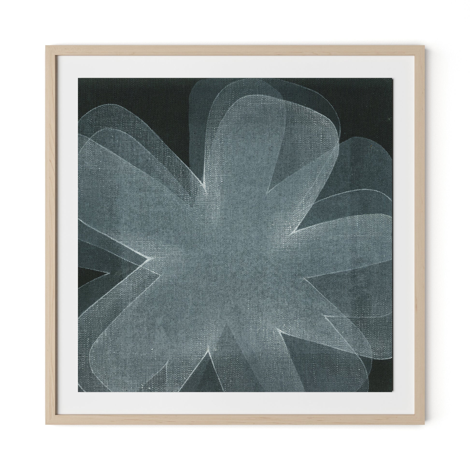 Shadows I Framed Paper / 32 x 32 in / Natural Maple