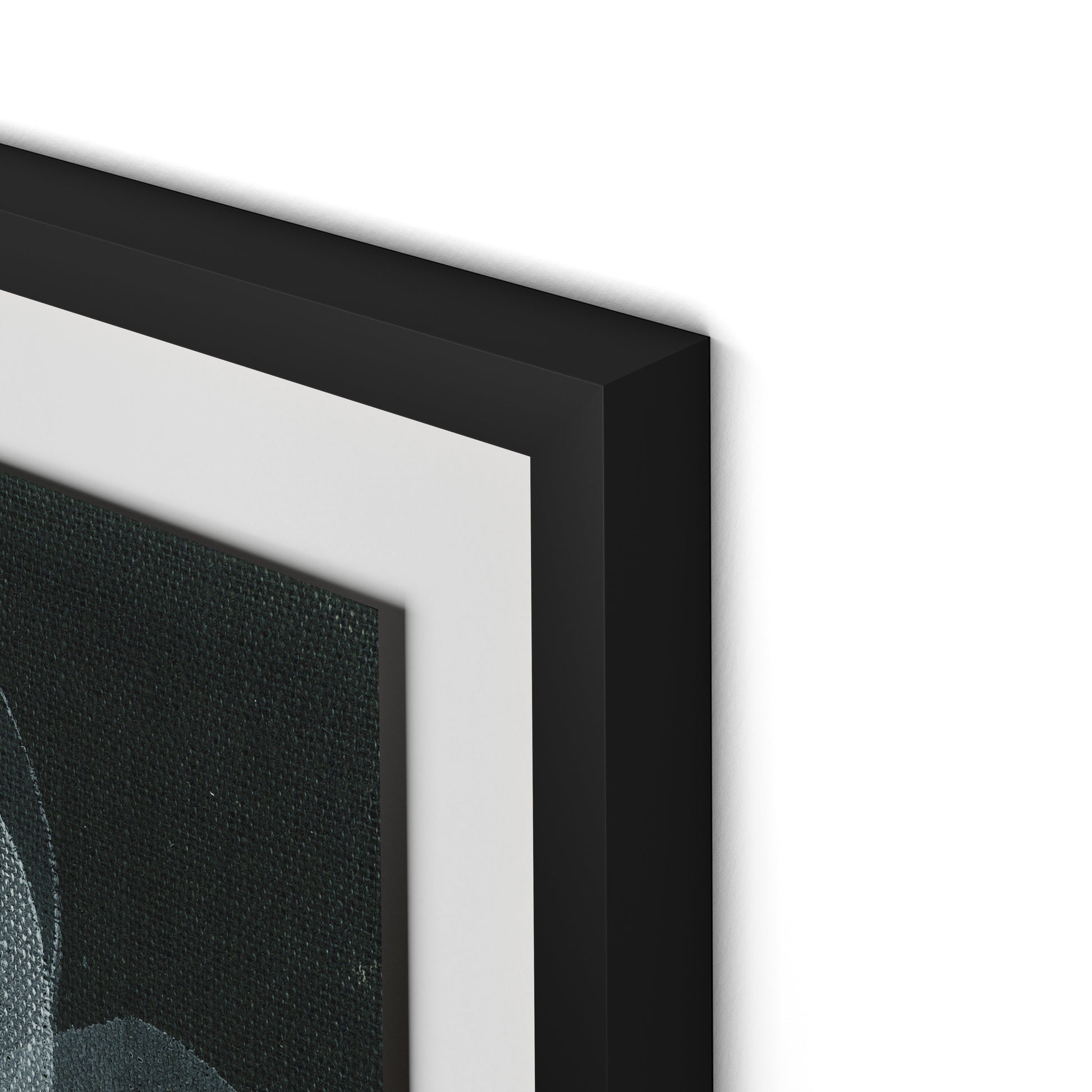 Shadows I Framed Paper / 32 x 32 in / Black