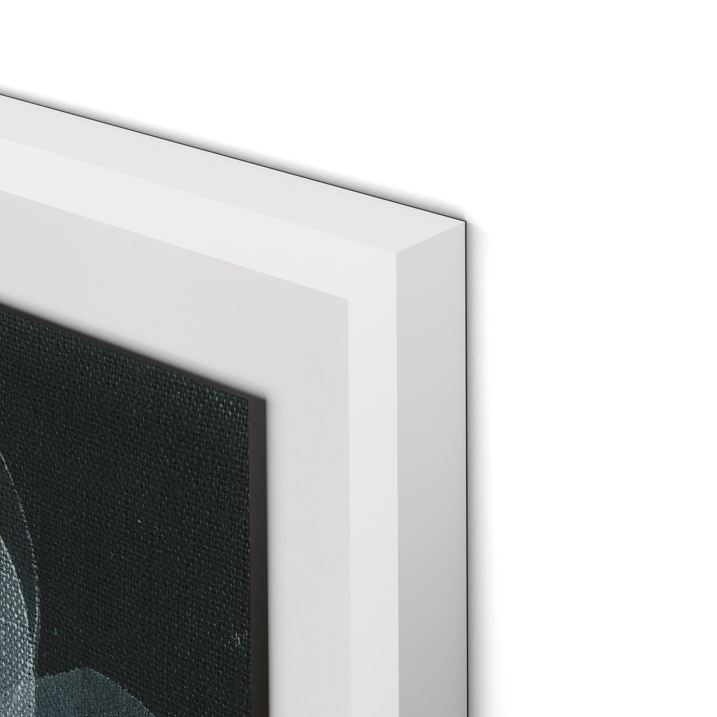 Shadows I Framed Paper / 32 x 32 in / White