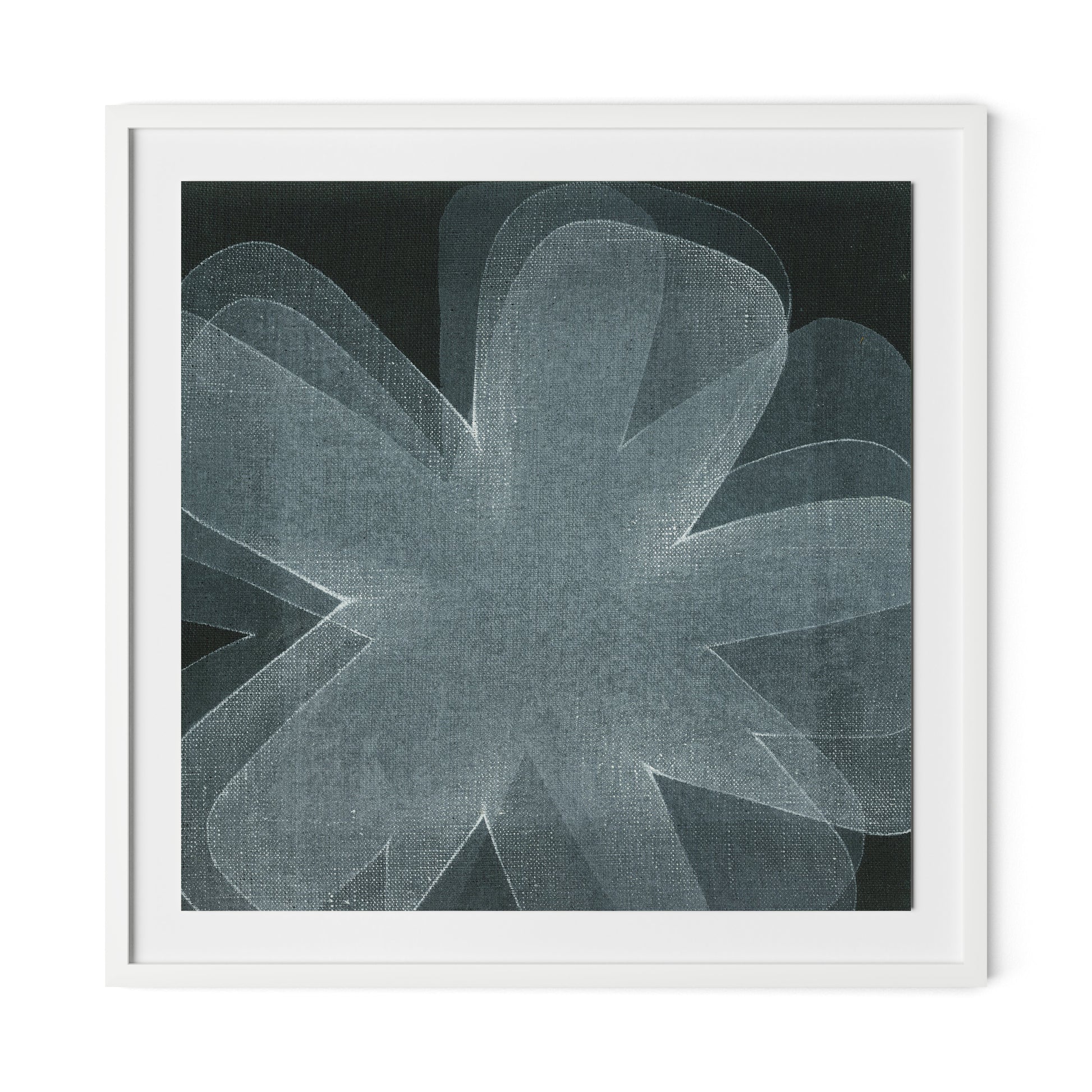 Shadows I Framed Paper / 32 x 32 in / White