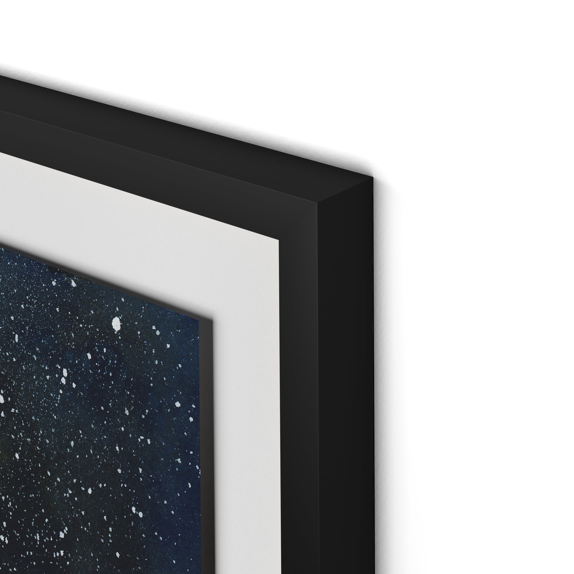 Solar System Framed Paper / 24 x 32 in / Black
