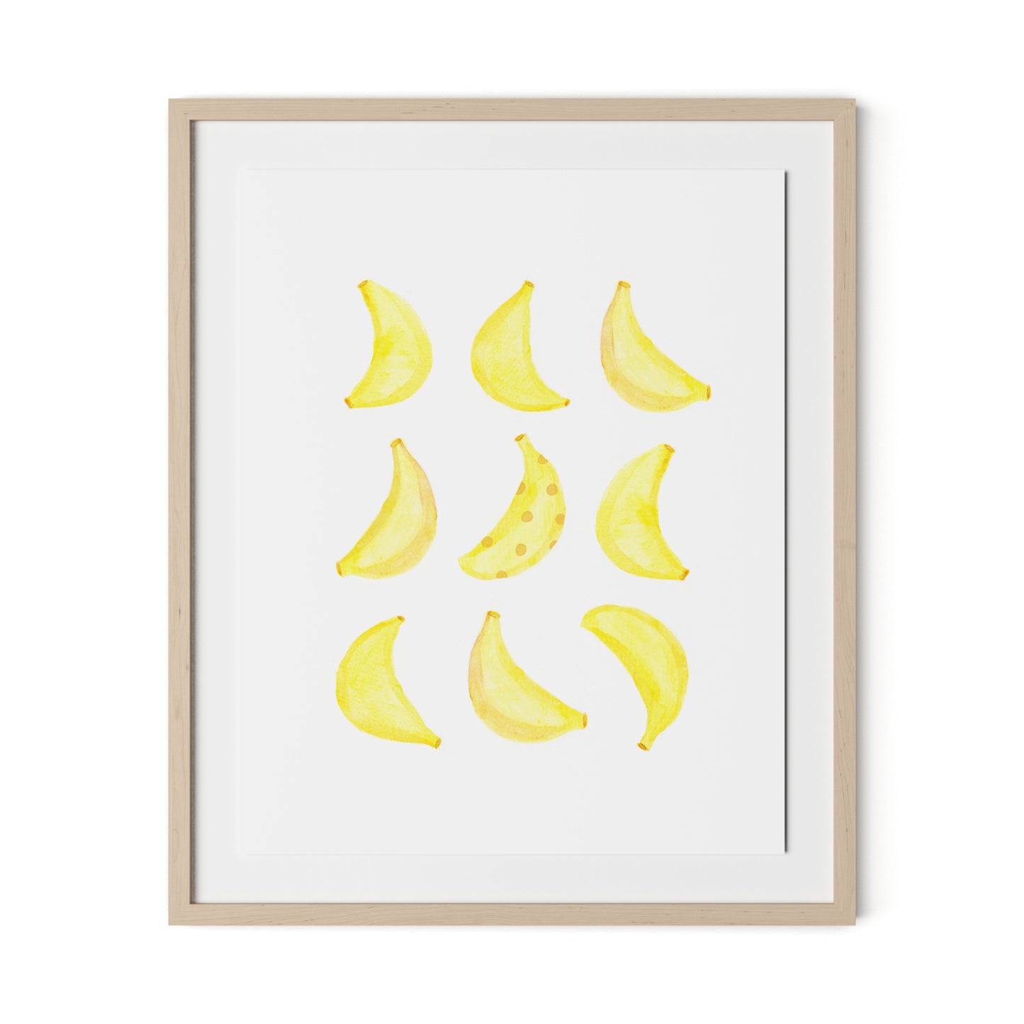 Bananarama Framed Paper / 26.5 x 32 in / Natural Maple