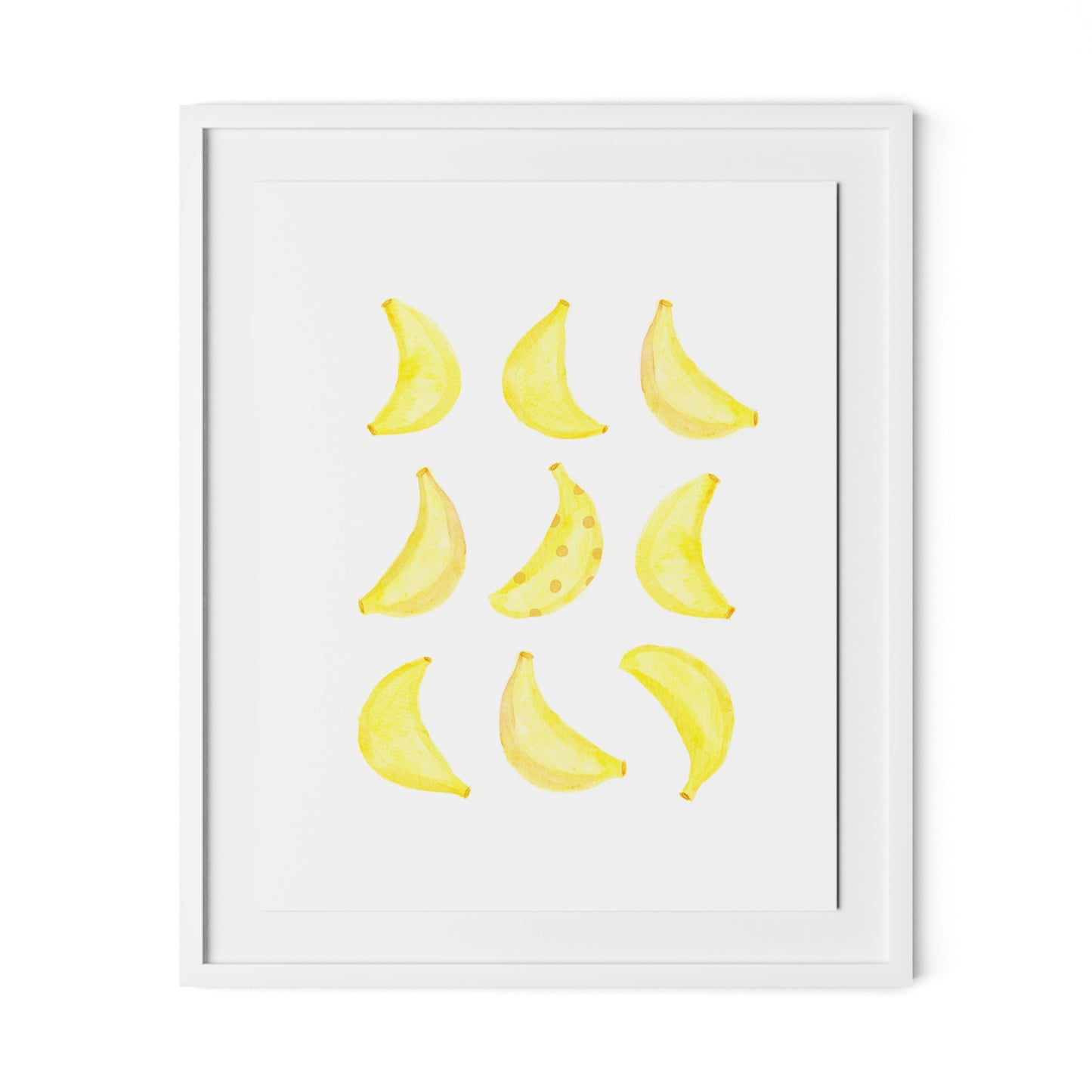 Bananarama Framed Paper / 26.5 x 32 in / White