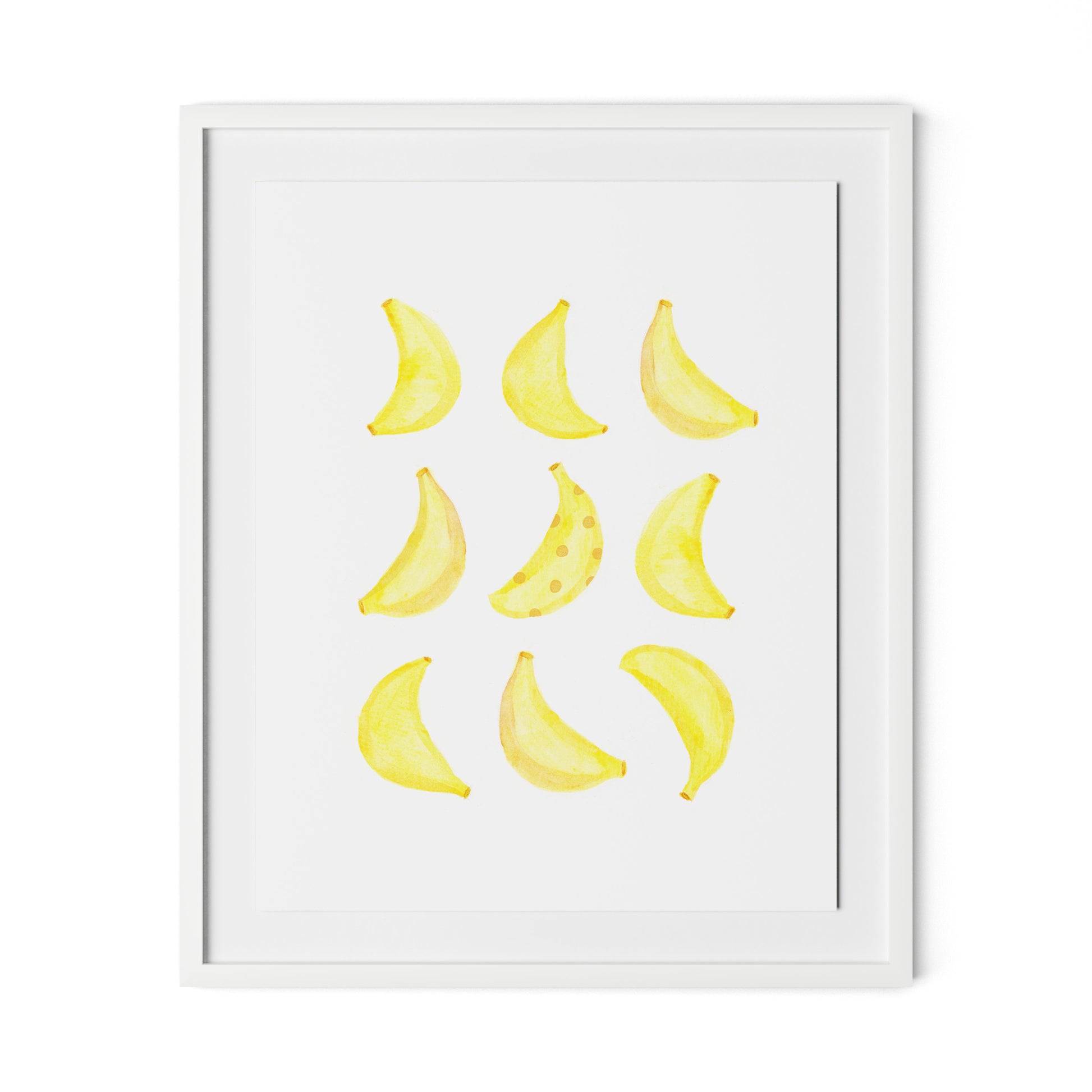 Bananarama Framed Paper / 26.5 x 32 in / White