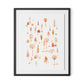 Cozy Forest Framed Paper / 26.5 x 32 in / Black