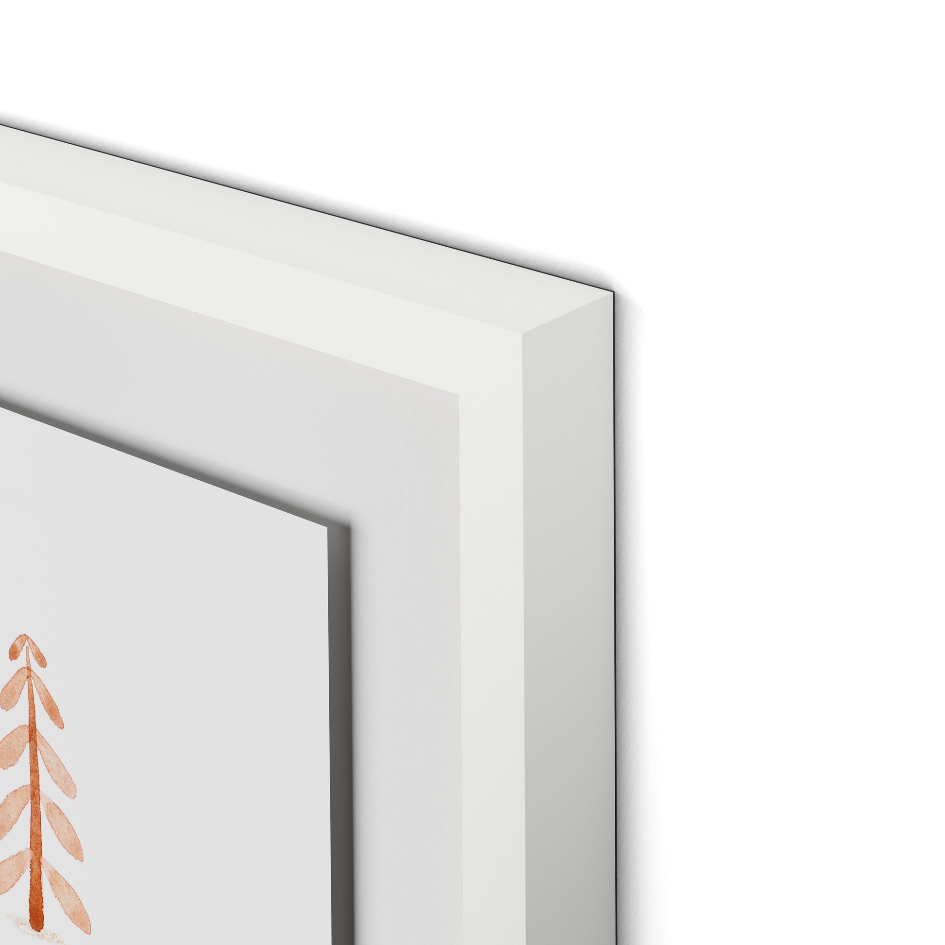 Cozy Forest Framed Paper / 26.5 x 32 in / White