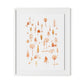 Cozy Forest Framed Paper / 26.5 x 32 in / White