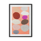 Pink Party Stack Framed Paper / 22 x 32 in / Black