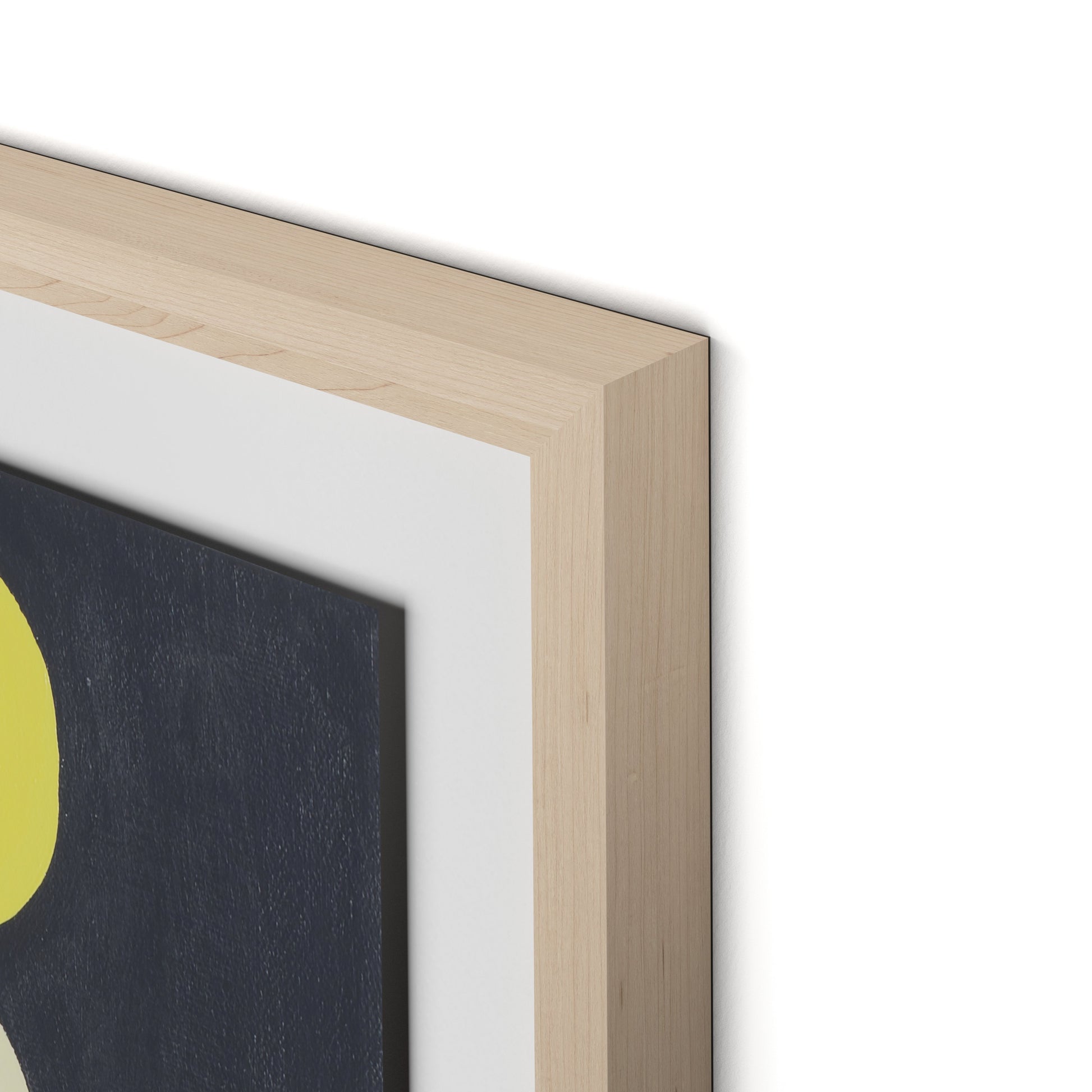 Citron Stack Framed Paper / 24 x 32 in / Natural Maple
