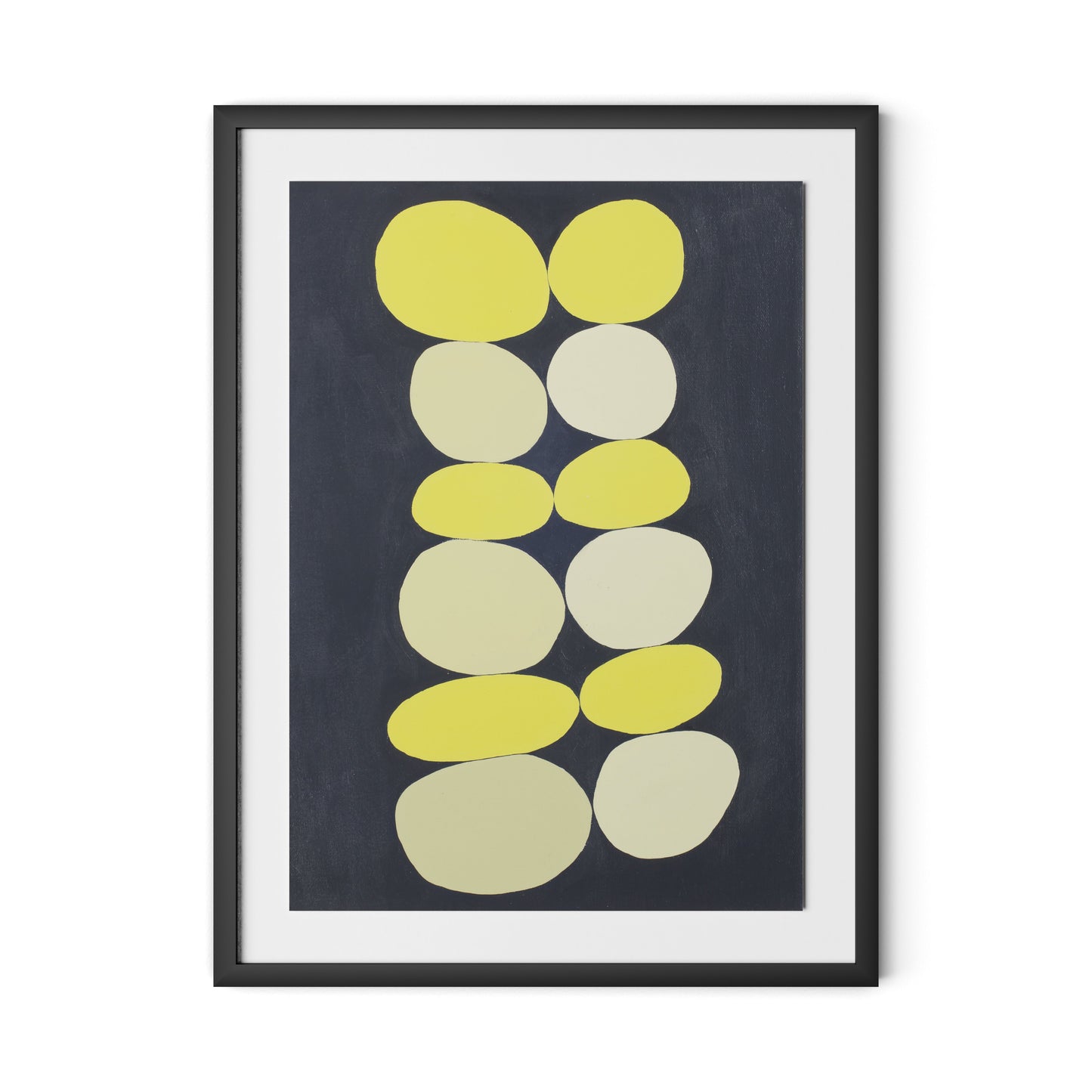 Citron Stack Framed Paper / 24 x 32 in / Black