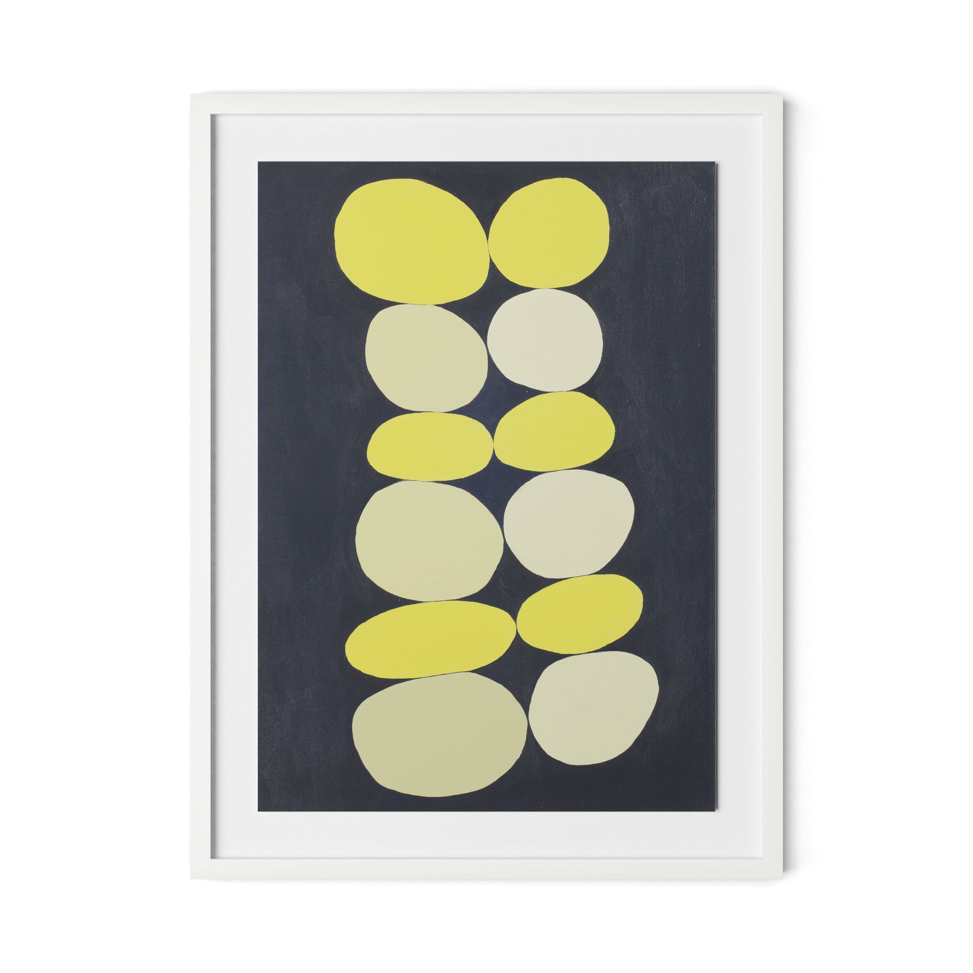 Citron Stack Framed Paper / 24 x 32 in / White