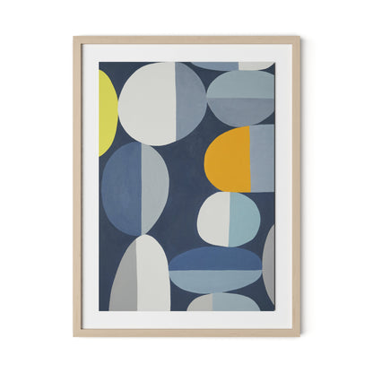 Waterfront Stack Framed Paper / 24 x 32 in / Natural Maple