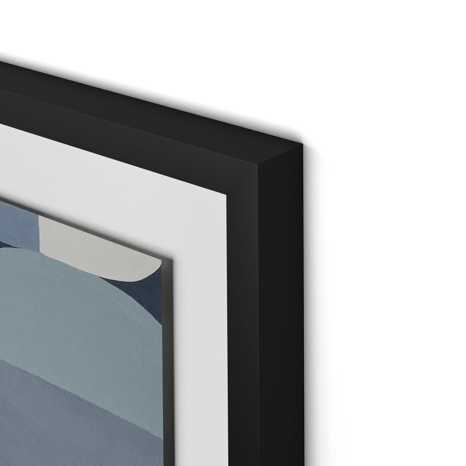 Waterfront Stack Framed Paper / 24 x 32 in / Black