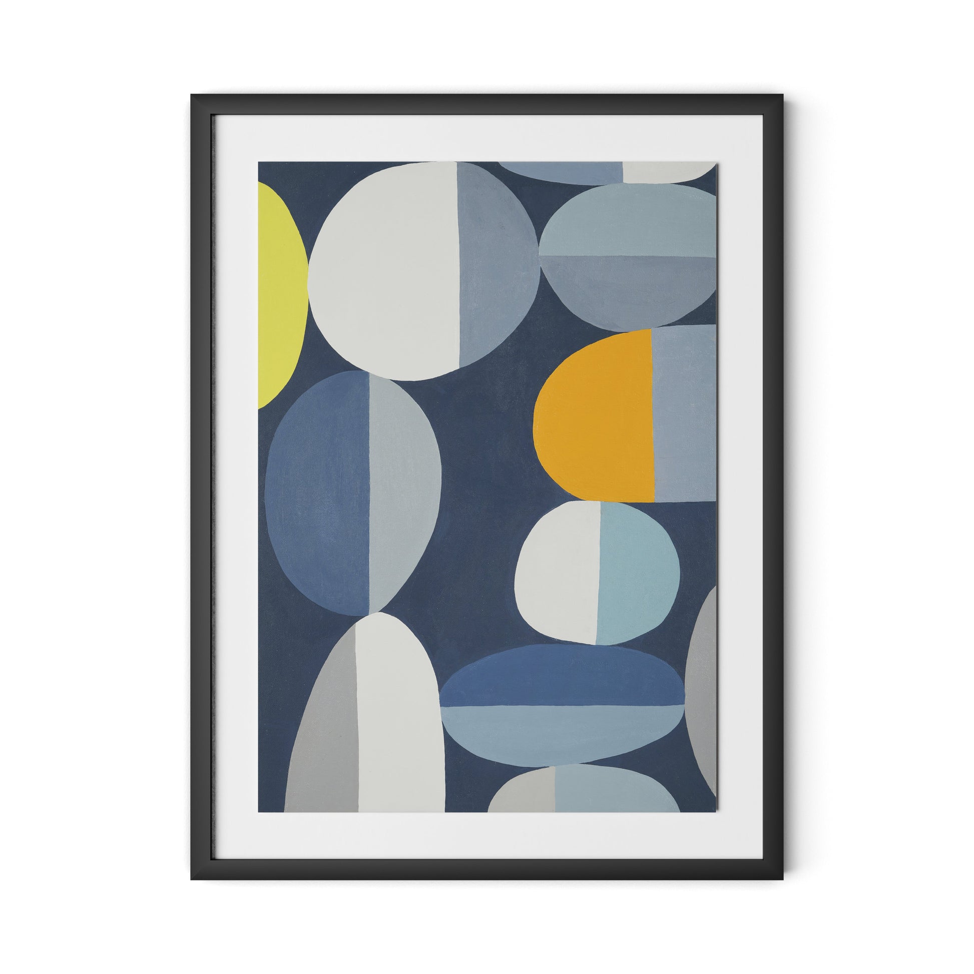 Waterfront Stack Framed Paper / 24 x 32 in / Black