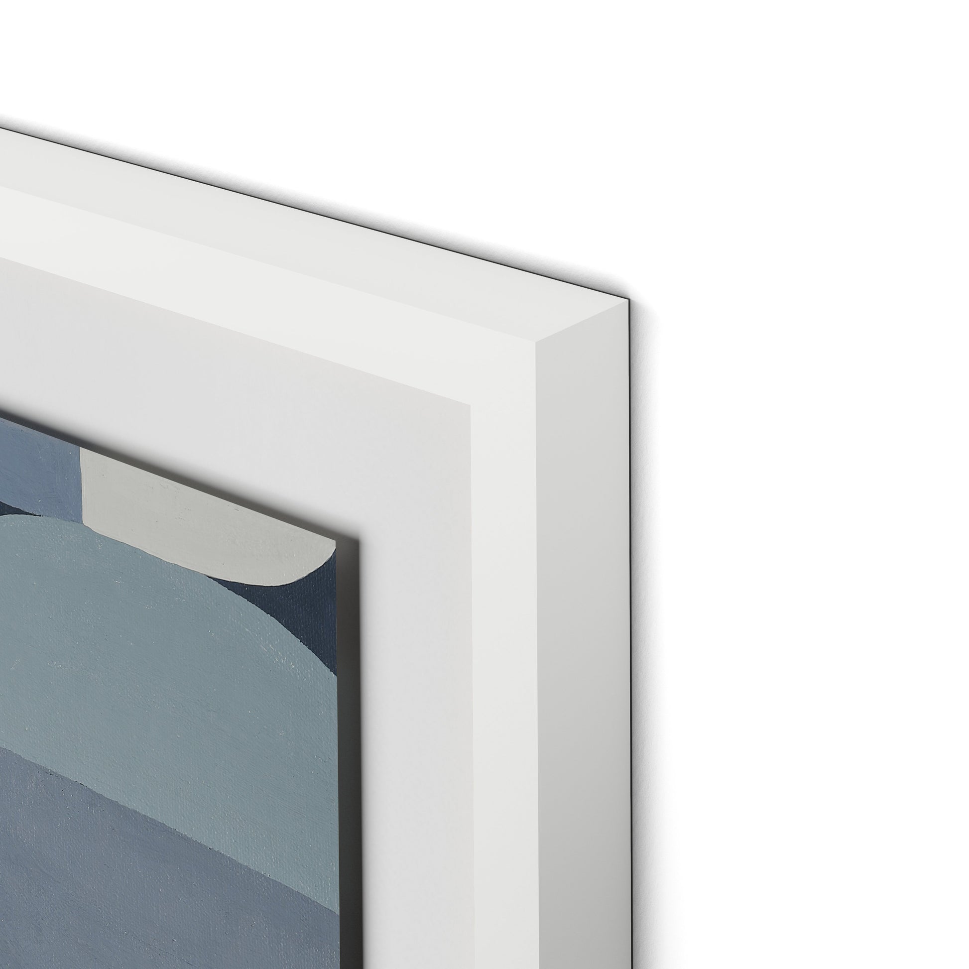 Waterfront Stack Framed Paper / 24 x 32 in / White
