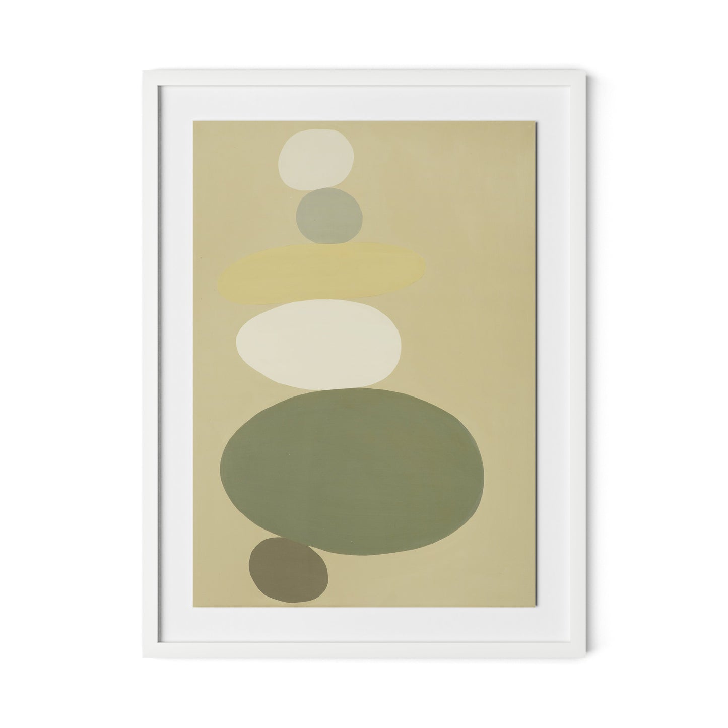 Evergreen II Framed Paper / 24 x 32 in / White
