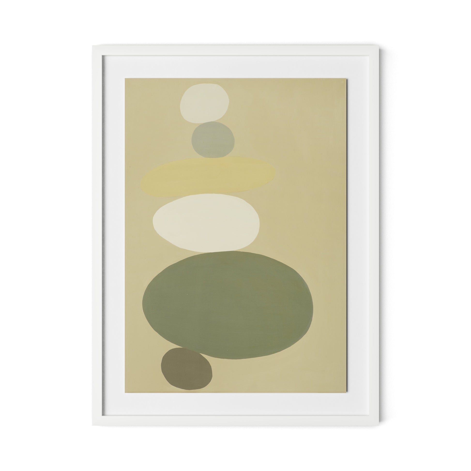 Evergreen II Framed Paper / 24 x 32 in / White
