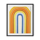 Vintage Rainbow Framed Paper / 26.5 x 32 in / Black