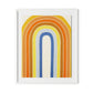 Vintage Rainbow Framed Paper / 26.5 x 32 in / White
