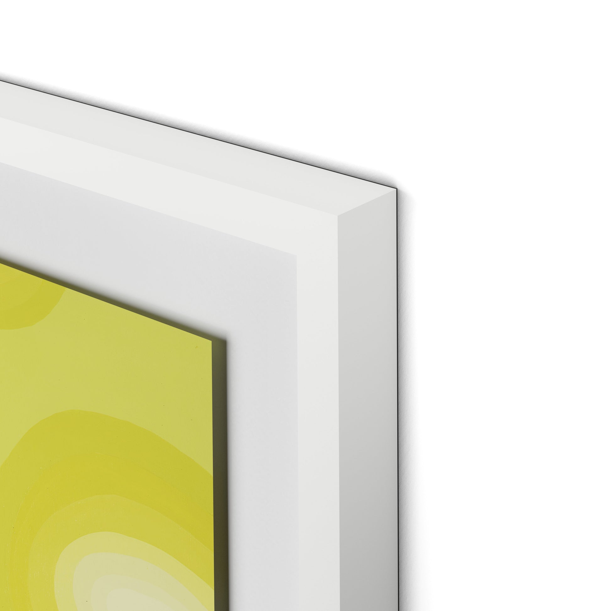 Citrus Rounds Framed Paper / 20.5 x 32 in / White