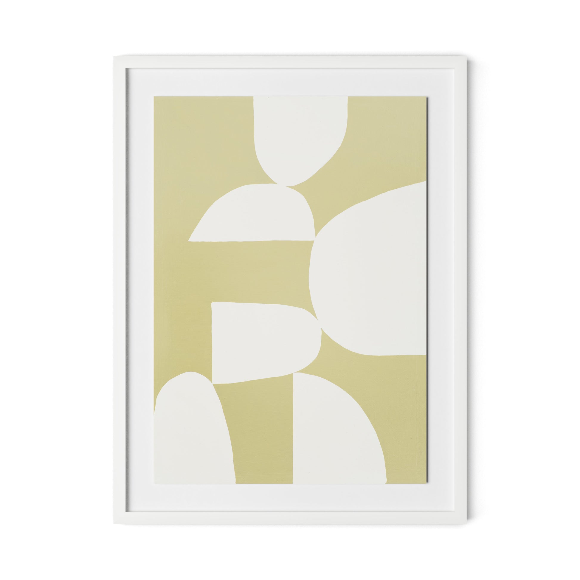 Meditation Sage Framed Paper / 24 x 32 in / White