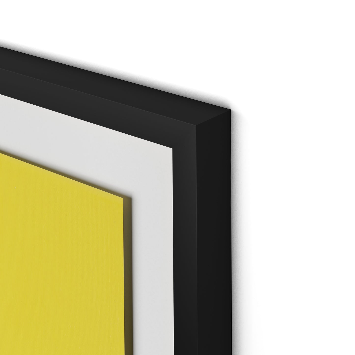 Meditation Goldenrod Framed Paper / 24 x 32 in / Black