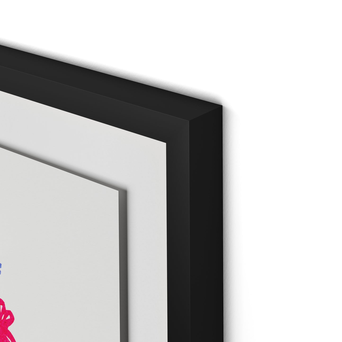 Blue Snake Framed Paper / 24 x 32 in / Black