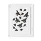 Black Moths Framed Paper / 24 x 32 in / White