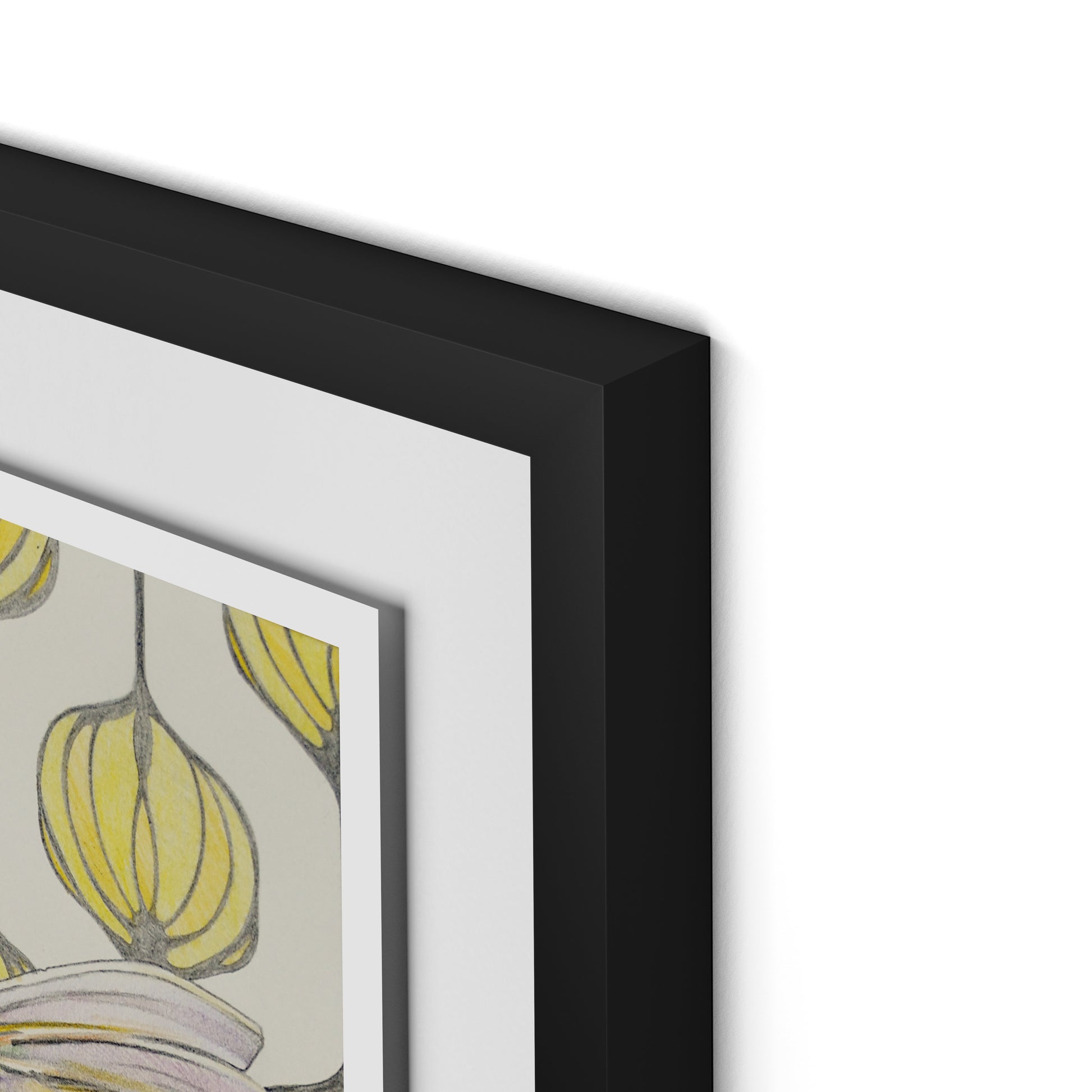 Amazilia Lanterns Framed Paper / 18 x 24 in / Black