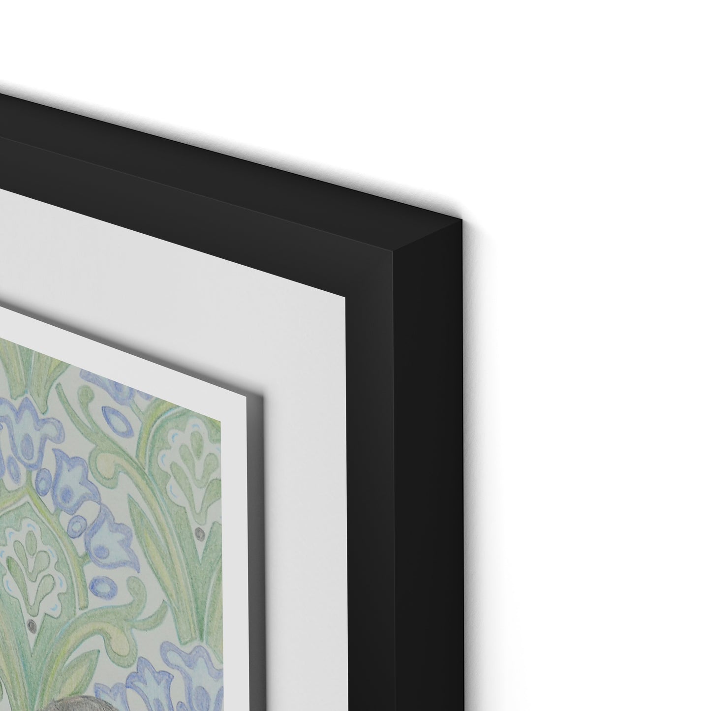 Here Hare Here Framed Paper / 18 x 24 in / Black