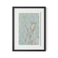Here Hare Here Framed Paper / 18 x 24 in / Black