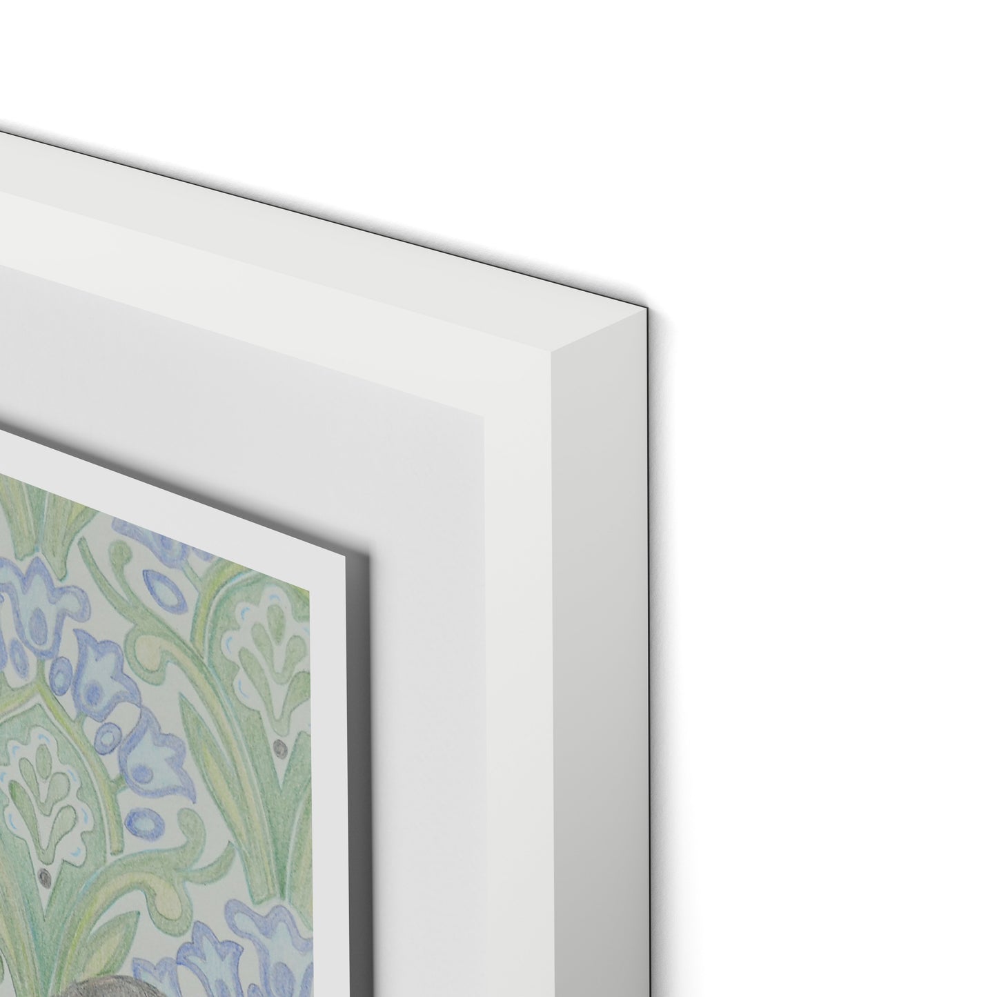 Here Hare Here Framed Paper / 18 x 24 in / White